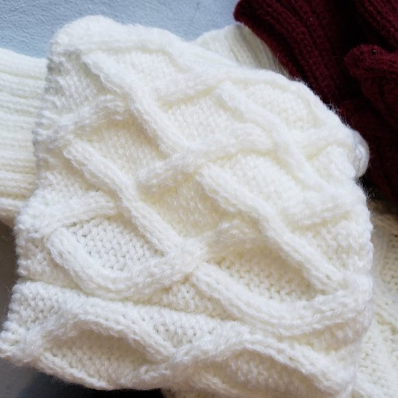 5 Pairs Womens Boot Cuffs Leg Warmers - Picture 3 of 4